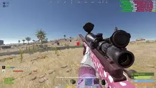 Rust - L96 with 16x Scope 👀 (140m in Head)