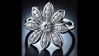 Rhino 3d | Rhino Tutorial | How to create Diamond Flower Petal Ring in rhino #rhinoceros