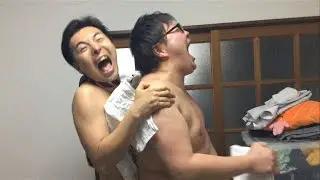 【MEGWIN vs デカキン】凍ったTシャツ早着替え対決やってみた！！！