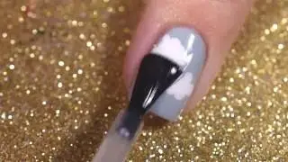 軟綿綿雲朵好想咬一口 指甲彩繪 Soft Cloud Nail Art