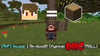 I Am WOOD!!! (Hypixel UHC PRANK TROLL 2016) (GONE WRONG) (GONE SEXUAL) (MC HOOD)