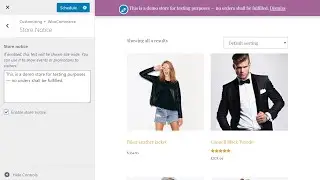 How To Display a Store Notice Using WooCommerce WordPress Plugin?