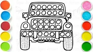 JEEP POP IT Drawing, Painting & Coloring For Kids and Toddlers_ Easy Art
