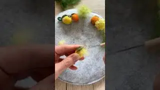 Летний аксессуар за 30 минут! #felting #プロセカ #brooch #tutorial