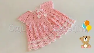 Tığ İşi Bebek Yeleği Yapımı/Kolay Bebek Yeleği Nasıl Örülür?Anlatımlı Bebek Yeleği