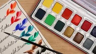 Caran d'Ache Gouache Palette: Swatching & First Impressions 🔹 'Shopping Cart' & 'Elder Card' Stories