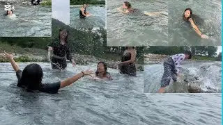 Village natural swimming 🏊‍♀️ poll Dharan 4 we are enjoy 🤗😀😃😃