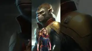avengers character as cute monkey #avengers #marvel #monkey #loki #spiderman #short