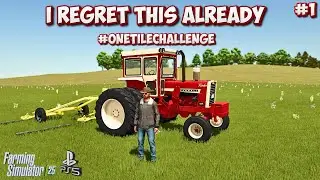 I Regret This Already - The One Tile Challenge! Farming Simulator 25 Calm Lands - PS5 EP#1