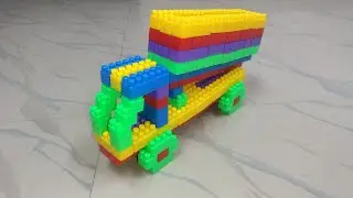 Satisfying Lego Truck | Building Blocks Ideas | ASMR sounds | block cartoon truck #asmr#truck#lego