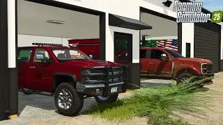 🔴LIVE: NEW TRUCKS PLUS A BRAND NEW SHOP!! | FS25 Iowa Plains Episode 22