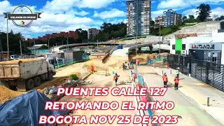 VOLANDO EN DRONE 4K -PUENTES CALLE 127 RETOMANDO EL RITMO   BOGOTA NOV 25 DE 2024