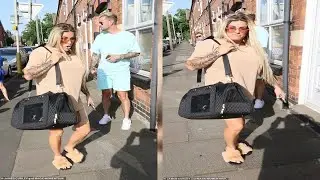 Katie Price attends makeup masterclass with fianc&eacute; Carl Woods in Leicester after fans accused her of