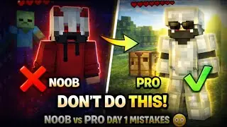 DON&rsquo;T PLAY MINECRAFT DAY 1 WITHOUT THESE TIPS! 😳