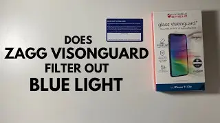 Blue Light Filter Test | Zagg Invisible Shield with VisionGuard vs Normal Screen Protector