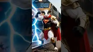 CowMan Saves Mumbai Train! 🐮⚡ Indian Superhero Short | #AI #Animation #aicowstory