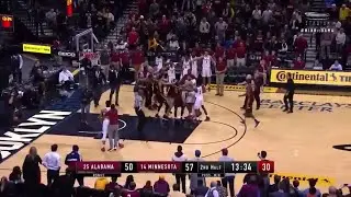 COLLIN SEXTON FIGHT ALABAMA VS ISAIAH WASHINGTON MINNESOTA #MINNvsBAMA (Better Footage)