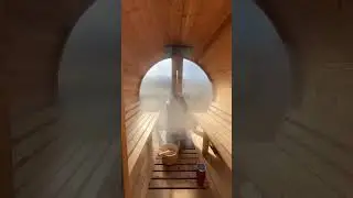 loving our barrel sauna!!! #backyard #sauna #barrelsauna #diy #detox #relax #doityourself