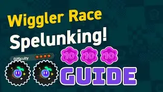 Wiggler Race Spelunking All coins and seeds guide Mario Wonder