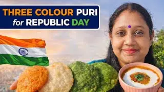  Three colour तीन रंगों की पूरी simpalऔर tasty बिना foodcolor के आसानी से बनाएं @VianjaliRasoighar 