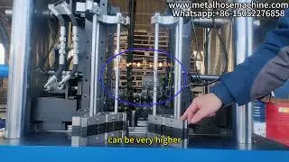 vertical bellow making machine for exhaust pipe making