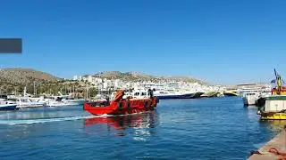 Delivery of spares, provisions and crew change at Piraeus anchorage #DivingStatus