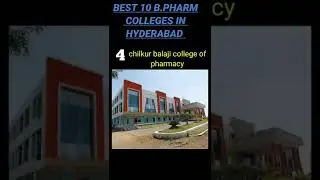 Best 10 b.pharm colleges in Hyderabad