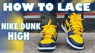 How To Lace Nike Dunk High| BEST 5 WAYS!!!