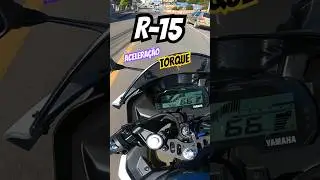 R15 2024 / ACELERA&Ccedil;&Atilde;O E TORQUE / #yamaha #shorts 🔥