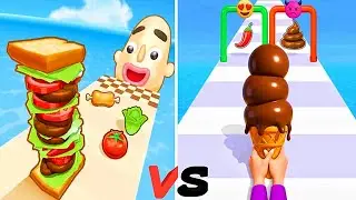Sandwich Runner vs Stacky Ice Cream Runner 2026 Max Level Unlocked SpeedRun Gameplay