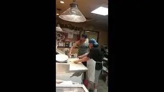 WWE WRESTLER Fandango making pizza