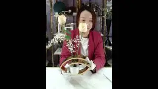 Light Luxury Stainless Steel Plant Pot Rack Ornaments Soft Decoration Home Accessories Flower Vase