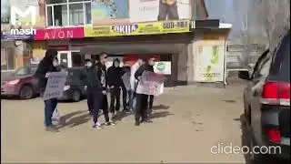 Хулиганство около управляющей компании в Саратове