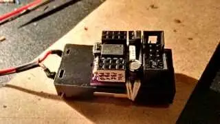 A Tiny Vibrating Robot with Tinusaur proto board on top