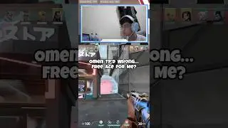 Omen TP&rsquo;d Wrong&hellip; Free Ace for Me? #valorant #valorantclips