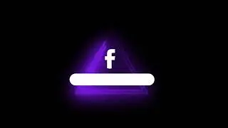 neon facebook Triangle logo pro status black screen facebook Icon video for you 🤗