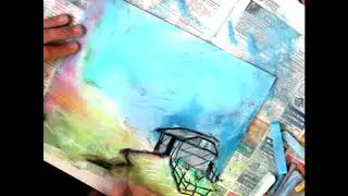 Gothic 2 Night of the Raven fan art speed paint soft pastel chalk by Aleksandr Alyonin