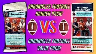 *Chronicles Football Hanger Pack VS Value Pack Review! 🏈 SICK PRIZM BLACK PULL! 🔥