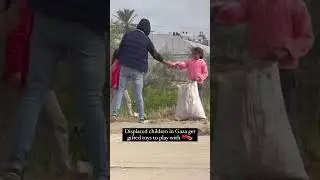 Toys are gifted to the children of Gaza #gaza #palestine #freepalestine #humanity #shorts