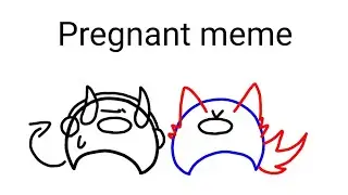// Pregnant meme // //animation // //funny// #amongus #animation 