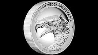 NEW COIN:  2022 Australian Wedge-Tailed Eagle 1oz Silver Proof Ultra High Relief Coin.