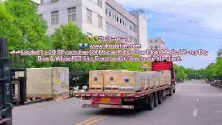 1&times;20 container of medical Blue & Whie Inkjet X-ray Dry film to foreign market