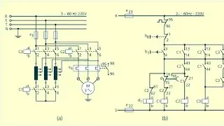 Compreendendo o diagrama do circuito de força de uma Partida Compensadora