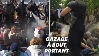 L'aéroport de Chambéry bloqué, les manifestants délogés avec des gaz lacrymogènes