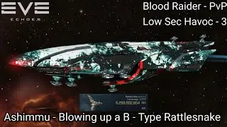 EVE Echoes - Pirate Cruiser PvP (Ashimmu) - Smashing a B-Type Rattlesnake & Hunting Big Boats