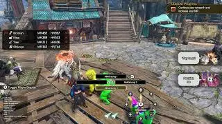 MHR Sunbreak: Yellow and Green Akuma hit 4 perfect Wohoos in a row