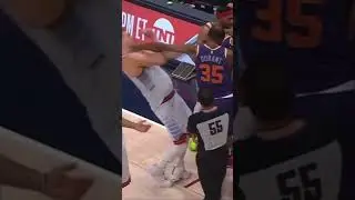 Kevin Durant Pushes Nikola Jovic