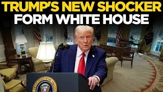 Trump LIVE | U.S. President Makes Major White House Announcement, Sends Shockwaves | US News Live