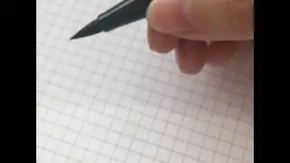 Brush lettering with Tombow Dual Brush Pen - N15 Black