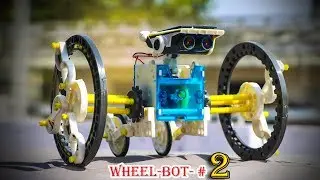 How to make a robot | Educational 14 in 1 Solar Robot kit WHEEL BOT #2